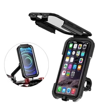 Bike for Phone Support Waterproof Case Bike Motorcycle Handlebar Rear View Mirror Stand