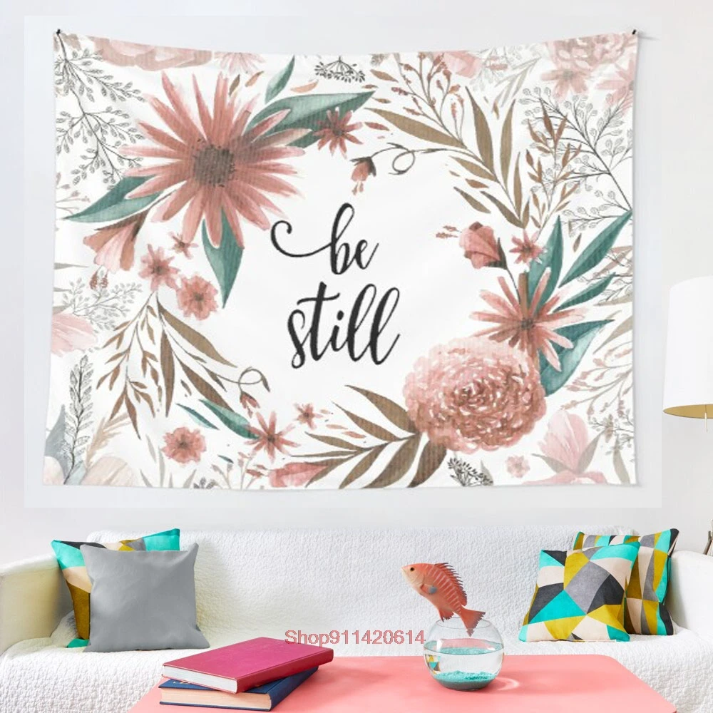 

Be Still tapestry Boho Tapestry Wall Hanging Tapestries Bedspread Wall Art Blanket Throw Towel Window Curtain