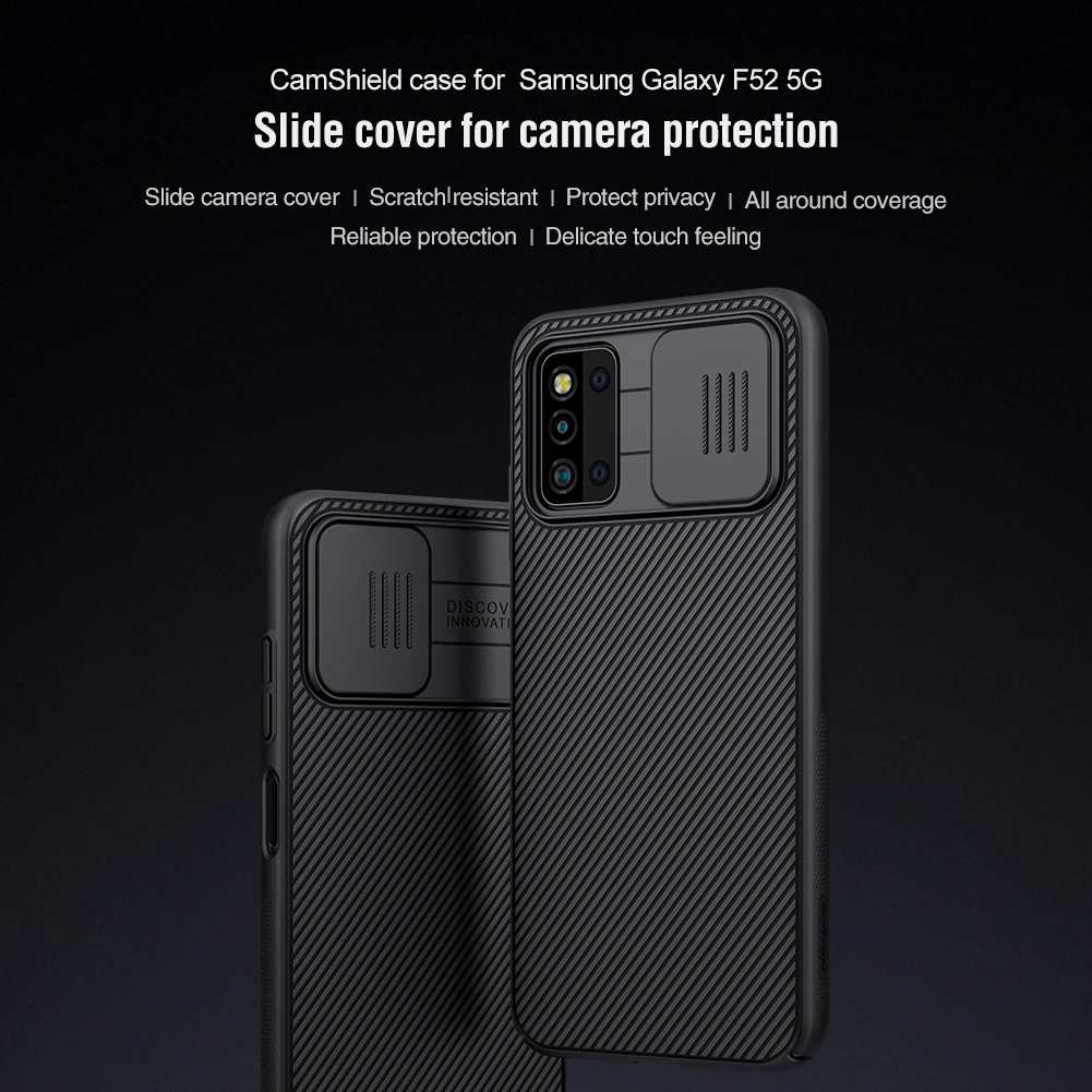 

For Samsung Galaxy F52 5G Camera protection case Nillkin Slide Lens Protect Protection case
