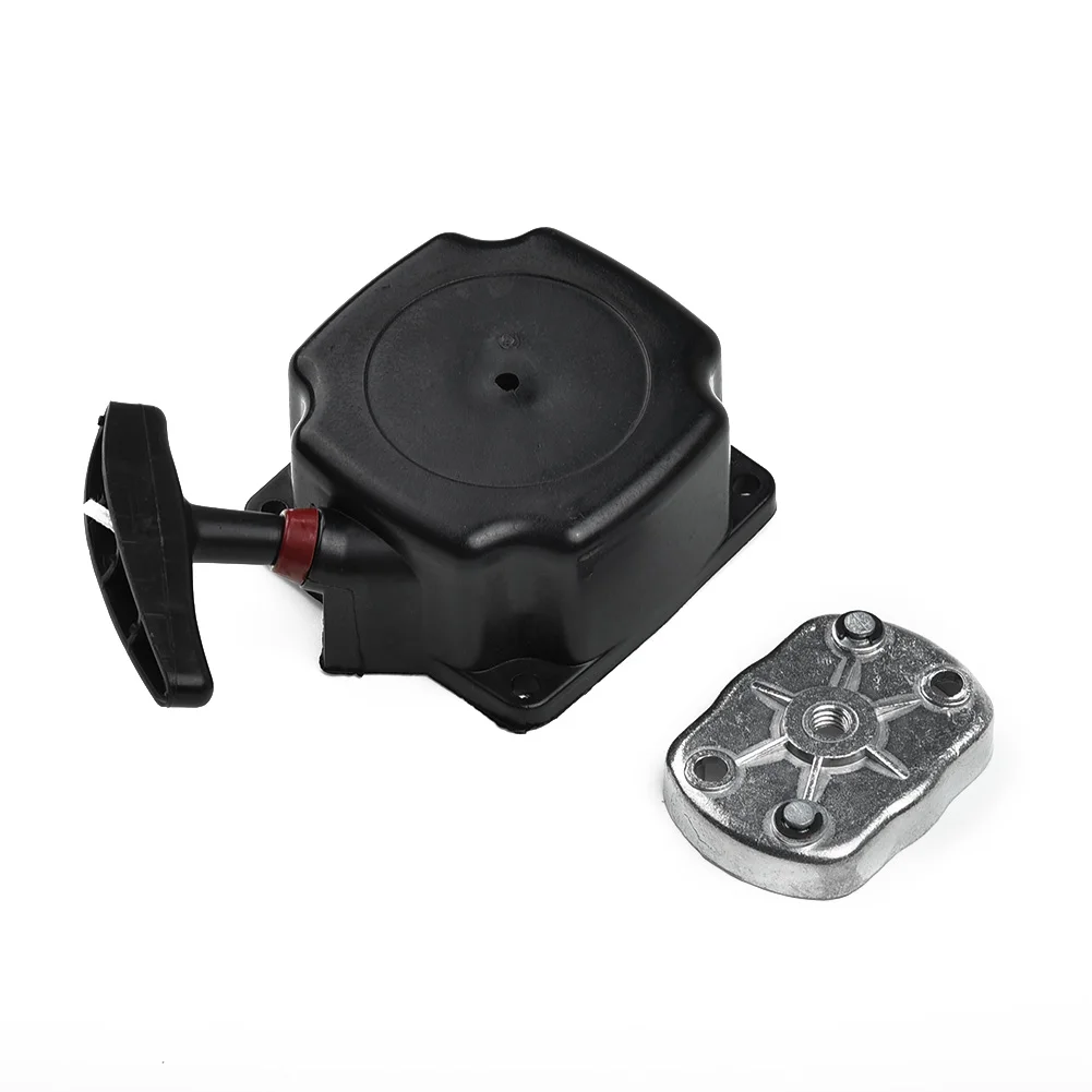 Новый черный потяните старт стартер W/Собачка пластина для 47cc/49cc двигателя Strimmer