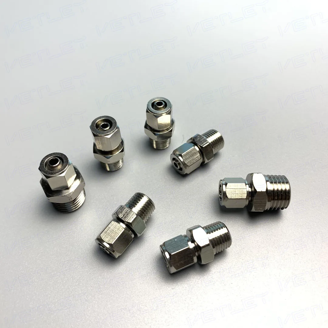ДНЯО Америки с резьбой ниппель Штекерный разъем для КПК 6-NPT1/8 6-NPT1/4 латунный