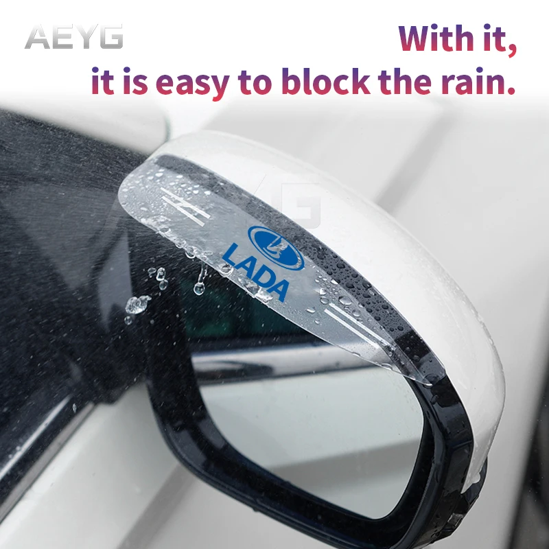 

Car Rearview Mirror Rain Eyebrow Rain Shield For LADA Vesta Granta Xray Niva Kalina Priora Largus Samara Xray Auto Accessories