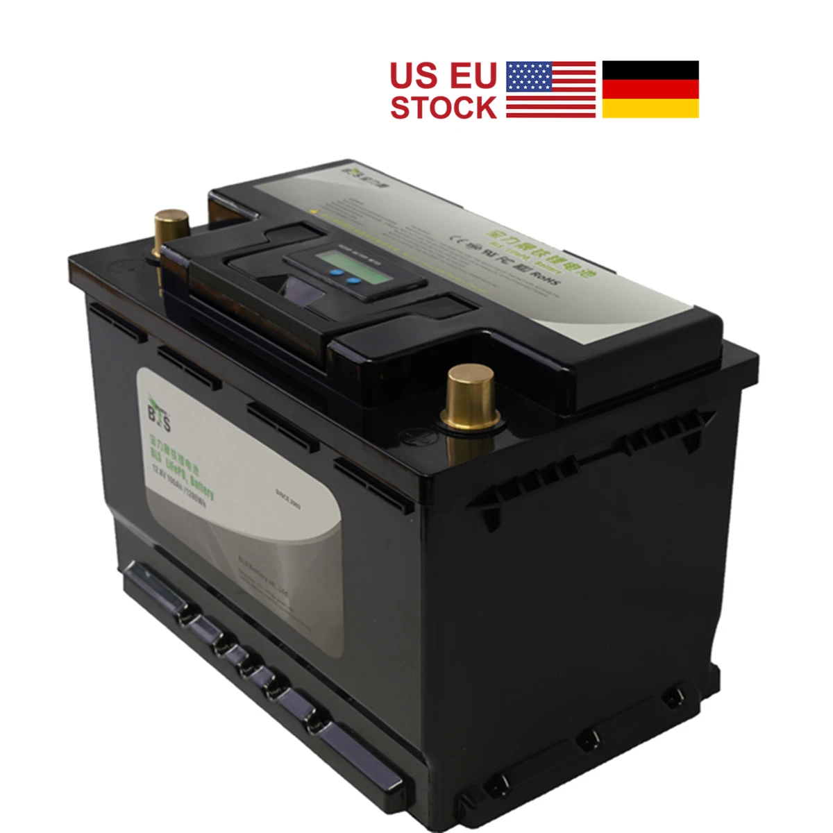 12v 100Ah глубокий длительный срок службы 4000 циклов Lifepo4 литий железо фосфатных