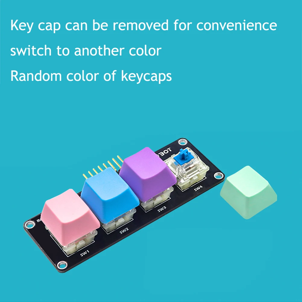 Механическая клавиатура RGB с 4 клавишами модуль клавиатуры радужная светодиодная