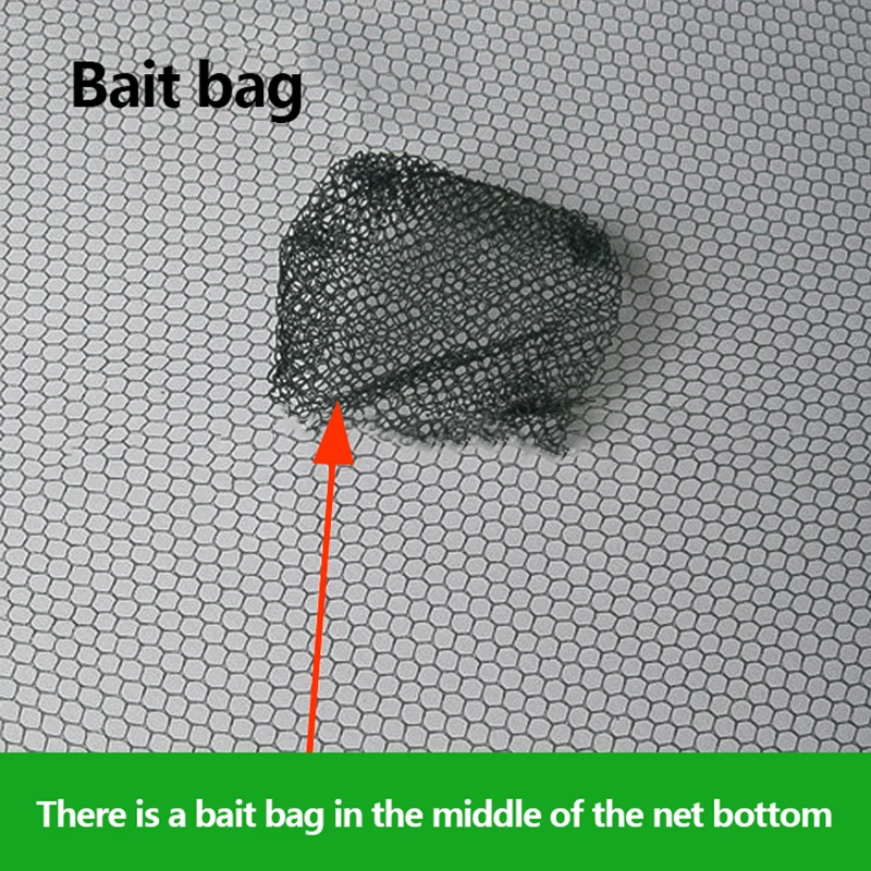 80*80cm Fishing Net Foldable Folding Mesh Nylon Baits Trap Cast Dip Crab Shrimp Nets Automatic Outdoor Fishnet |
