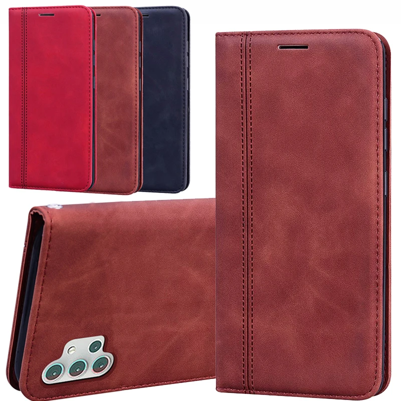 

Case For Samsung Galaxy A32 SM-A326B Funda Protector Flip Cover Leather Wallet Book Capa For Samsung A32 5G чехол Shell Etui