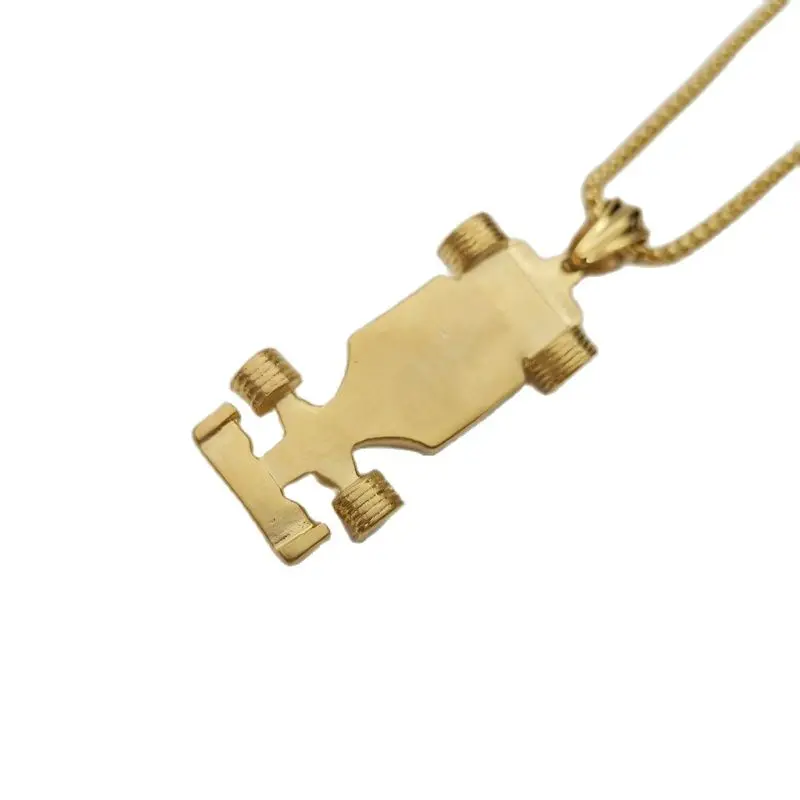 Ожерелье с подвеской в виде гоночного автомобиля F1 из нержавеющей стали 316L |