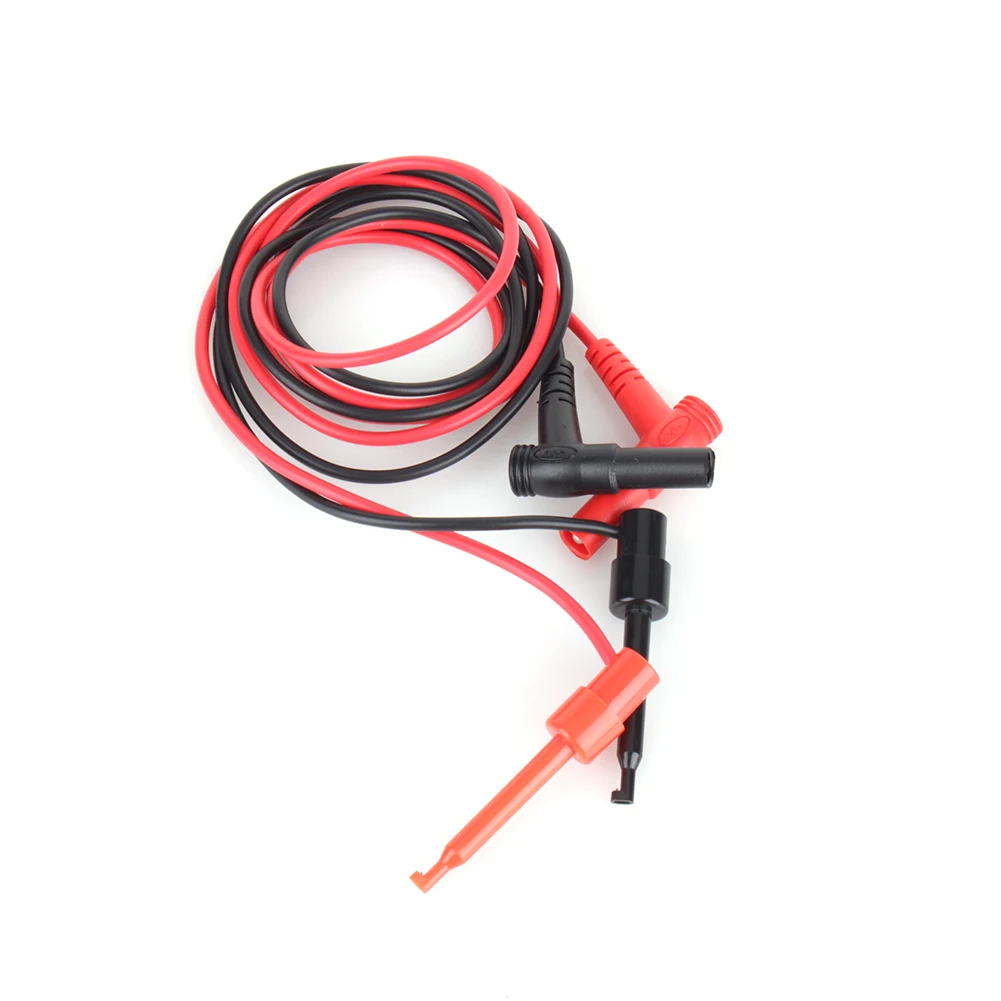 1 пара вилок типа банан для тестирования крючка зажим зондовый кабель измерения