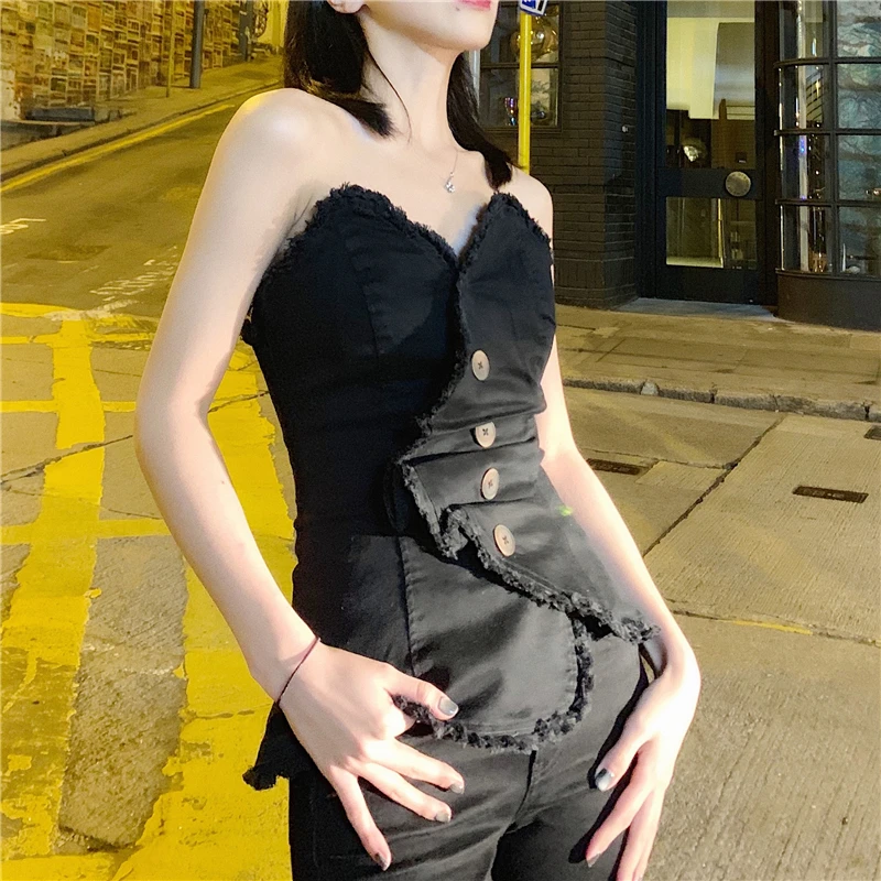 

Intimates Tube Tops summer sexy lady Women solid colour Strapless Elastic Boob Bandeau Bra Lingerie Breast Wrap chest tube top