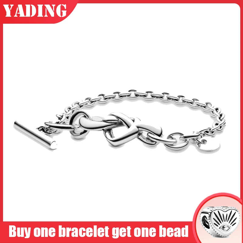 

Original authentic 100% 925 sterling silver pando charm chain bracelet for women fashion temperament jewelry snake bracelet
