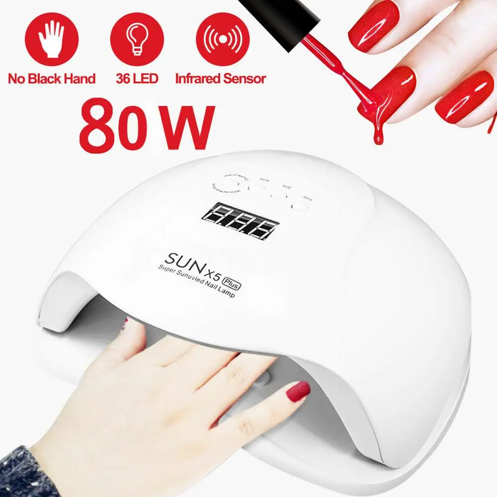 Светодиодный лампы для ногтей маникюра маникюрная Сушилка ультрафиолетовая
