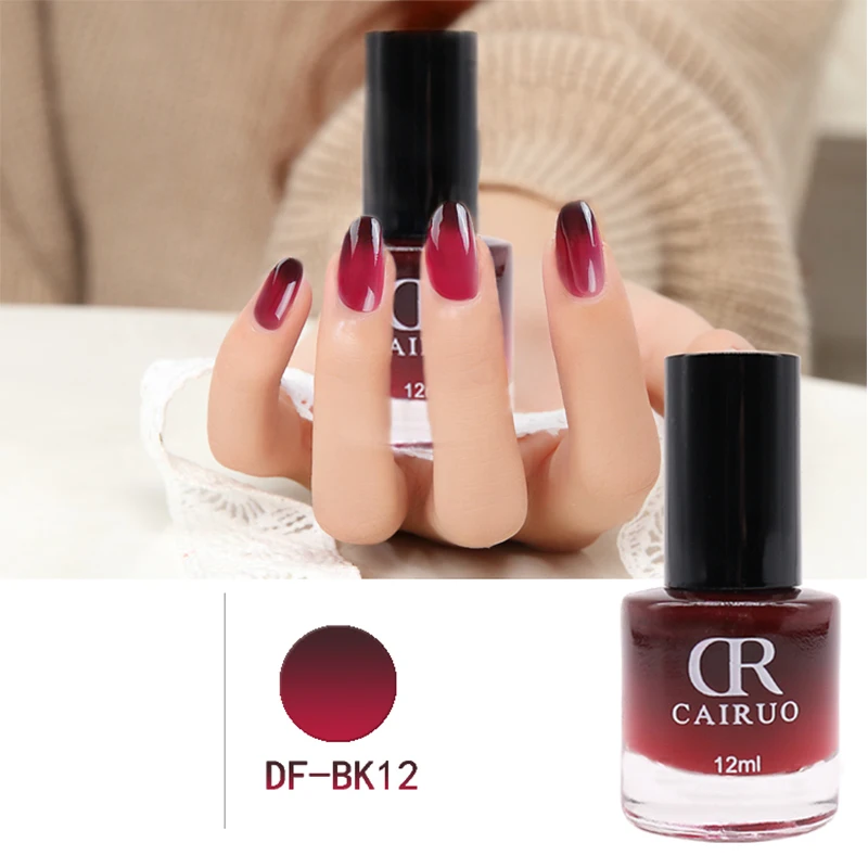 

CR 12ML Temperature Color gel nail polish setGlitter Effect Fast Dry Nail Art Varnish Gradient Nail Lacquer