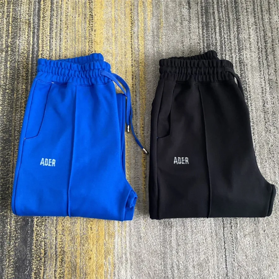 

High Quality ADER ERROR Pants Men Women ADER Logo Masking Adererror Sweatpants Inside Plus Velvet Trousers