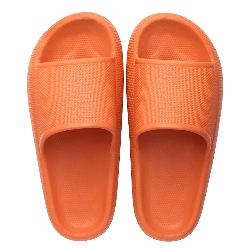 

Men's And Women's Bathroom Household Flat Bottom Non-Slip EVA Living Room Indoor Soft Slippers Thick Bottom Slippers Women Shoes