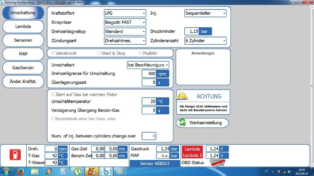 4 x USB LPG интерфейс диагностики Lovato Romano Landi Renzo KME Bigas Stag