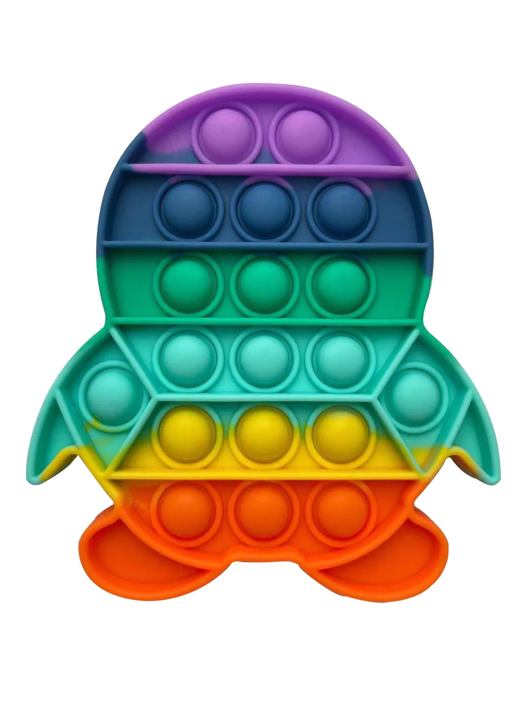 

1X Colorful Rainbow Push Pops Bubble Sensory Toy for Adult Child Funny Anti-stress Fidget Reliver Stress