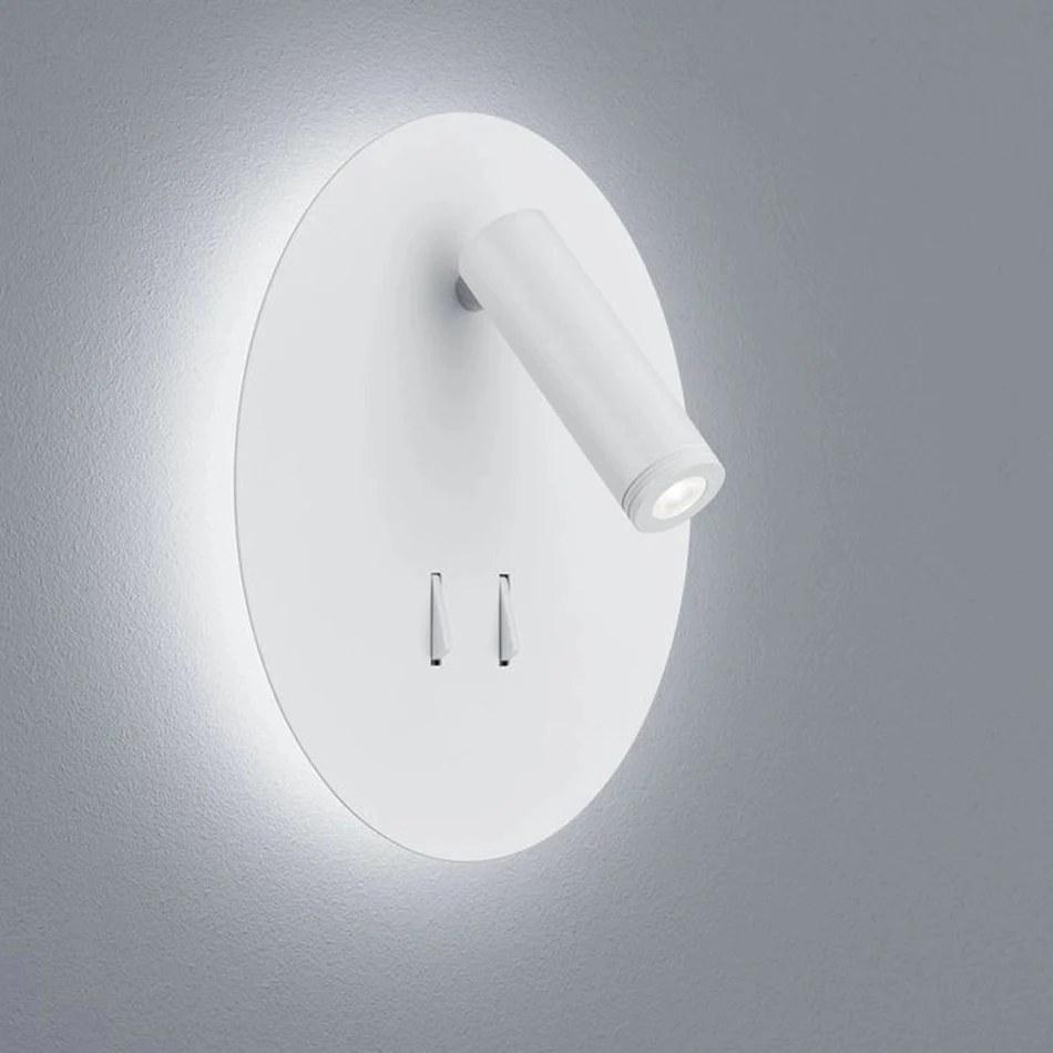 Настенный светильник светодиодный с белым/черным переключателем|Комнатные