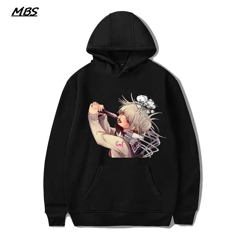 

Толстовка с капюшоном моя геройская академия, модные мужские/женские свитшоты, забавная одежда с аниме принтом для девушек Himiko Toga, милые пул...
