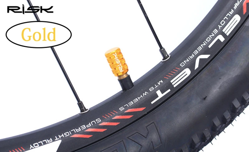 10 шт. RISK Bike Presta Schrader колпачки для клапанов MTB дорожный велосипед покрытые шинами французские американские Пылезащитная защита шин 7 цветов