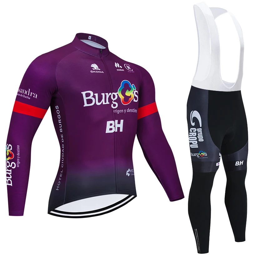 New Burgs BH команда Велоспорт Джерси 20D велосипедные брюки комплект Ropa Ciclismo Зимняя