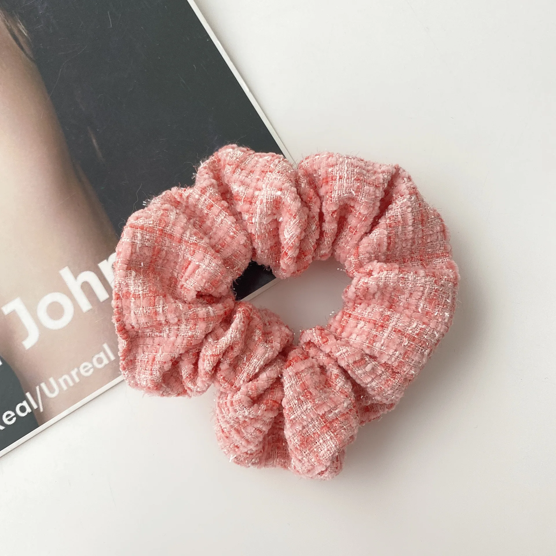 

New Striped Hair Rope Tweed Ponytail Holder Hair Ring Sweet Plaid Elastic Scrunchies Ties Hair Bands For Girls Women Hair rope