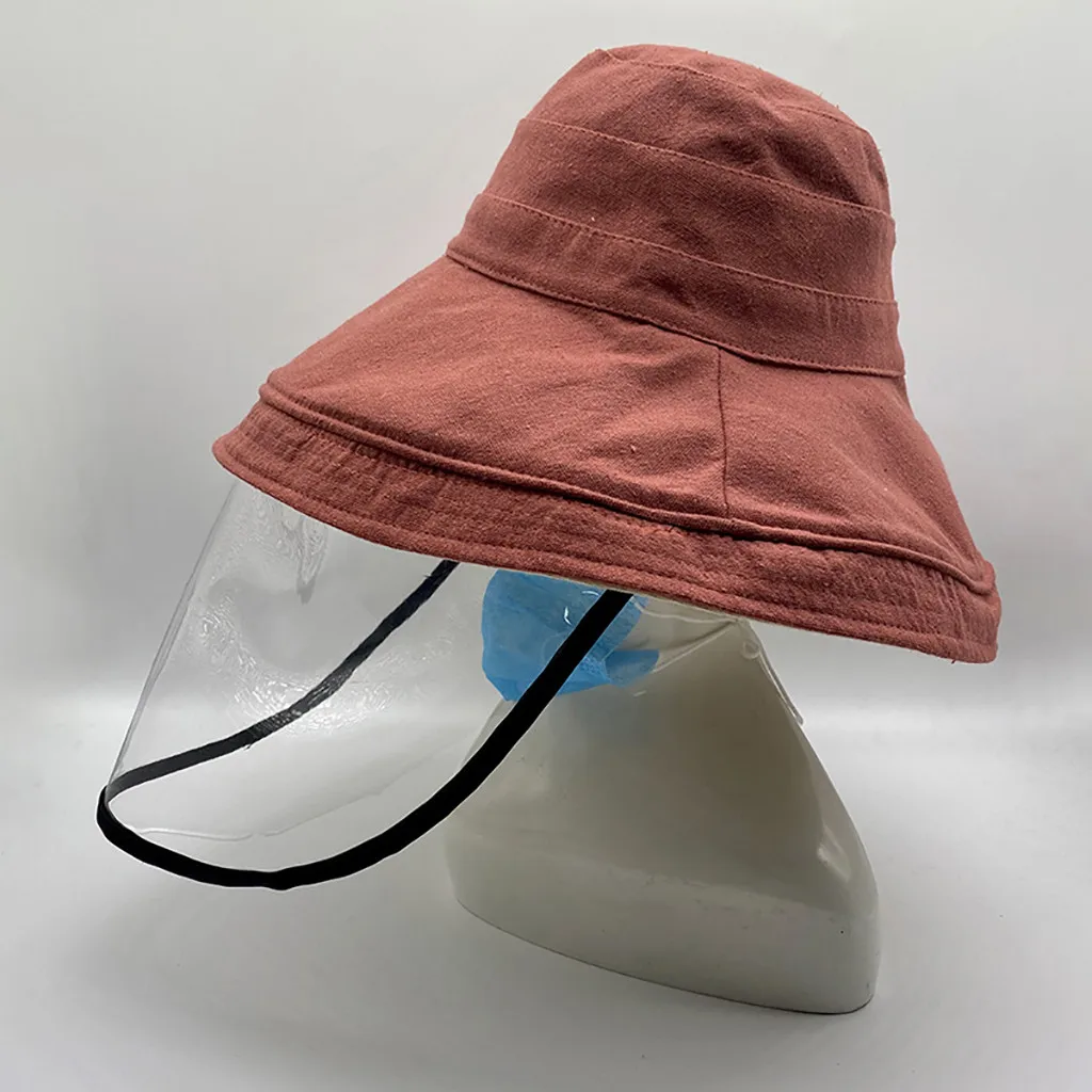 

summer hats for women Anti-spitting Protective Hat Cover Outdoor Fisherman Hat Adjustable Size zonnehoed dames #L35