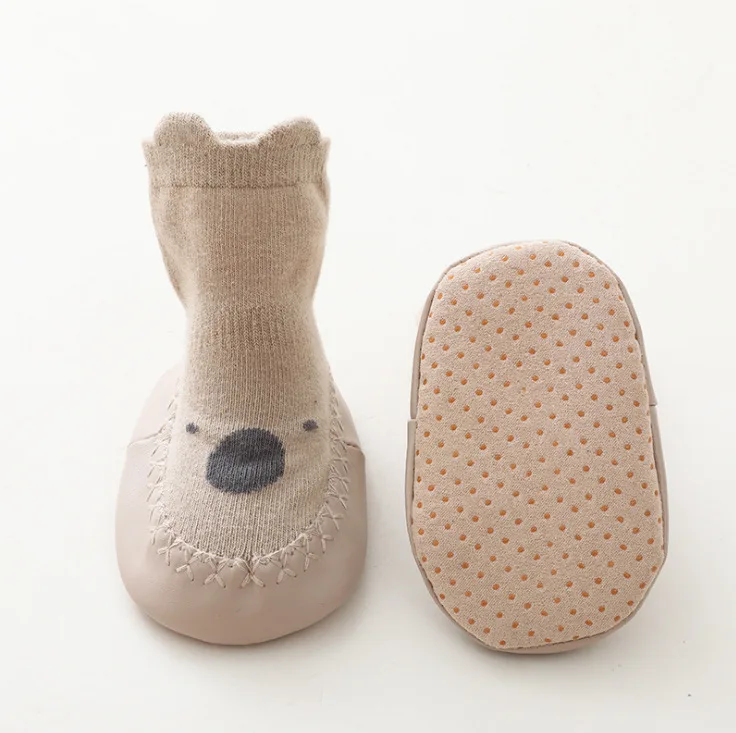 21 oto&ntilde;o calcetines de beb&eacute; de invierno NI&Ntilde;OS Calcetines de algod&oacute;n peinado beb&eacute; antideslizante calcetines reci&eacute;n nacidos calcetines de algod&oacute;n con dibujos-5