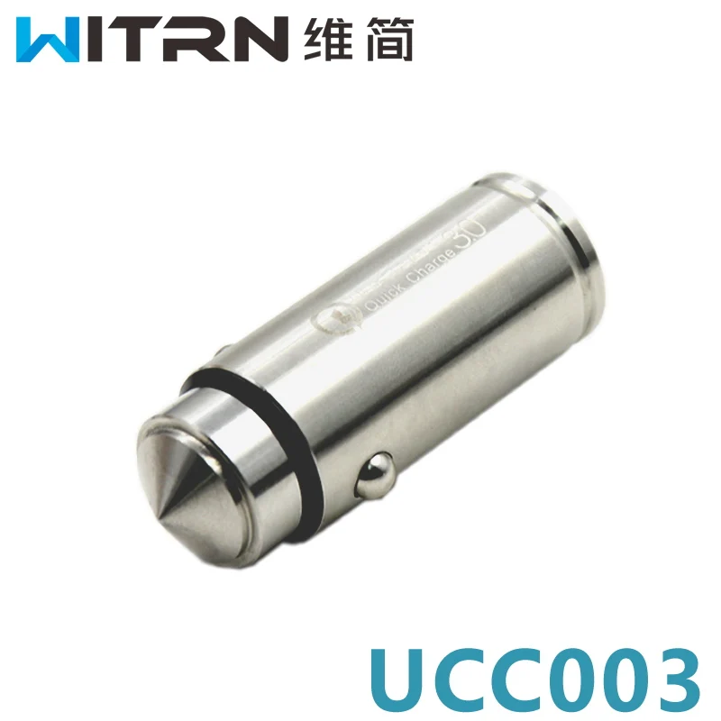 WITRN UCC003 автомобильное 12 в 1 быстрое зарядное устройство прикуриватель с