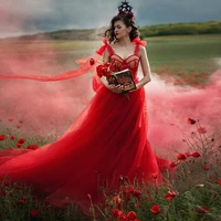 red dress elegant dresses for women evening dresses a line prom dress female dress elegant dresses for women floral dress photo