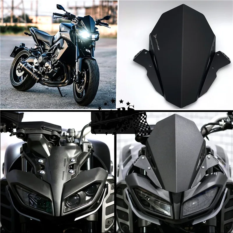 Мотоциклетное ветровое стекло алюминиевый набор дефлектор подходит для YAMAHA MT-09 MT 09 MT09 FZ09 FZ-09 17'-19'