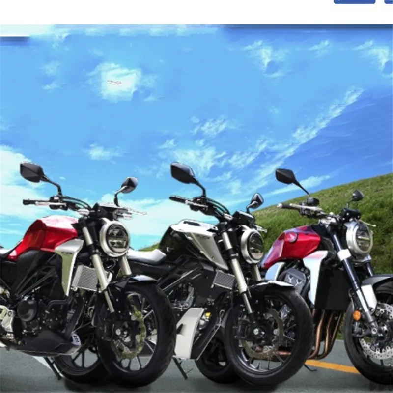 Мото rbike боковое зеркало unviersal 8 мм 10 мм moto cross заднего вида зеркала для honda cb500x cb650f CB зеркало moto rcycle заднего вида