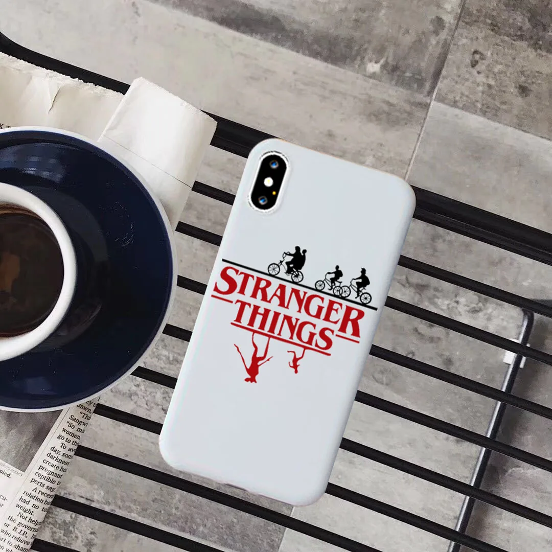 -1 Чехол Stranger Things с рождественскими огнями для iphone 7, 6 S, 8 Plus, X, XS, XR, XS, MAX 11, мягкий матовый Силиконовый чехол для телефона, задняя крышка, чехол - Цвет: -1