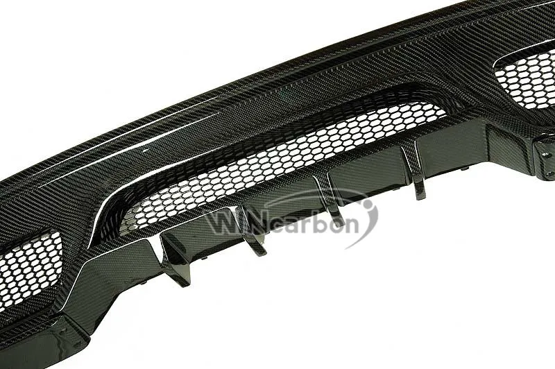 Задний диффузор из настоящего углеродного волокна для Mercedes Benz W176 A-Class A45 A250 A260 Amg
