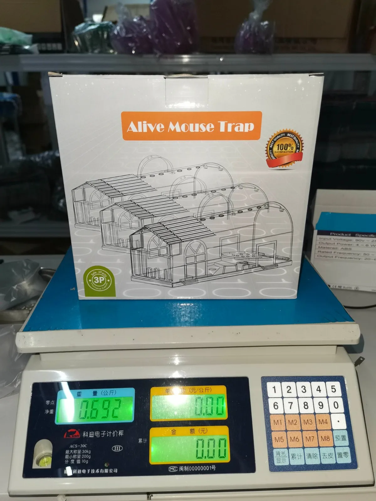 

2 pieces of non-toxic rat hand trapping cage trap rat control bait hamster mouse trap transparent humane live mousetrap