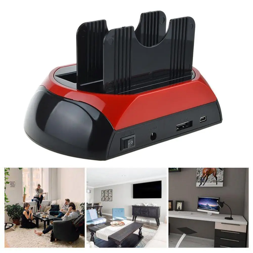 

New High-speed USB2.0 Hard Disk Base 2.5/3.5 Inch IDE+SATA With Mobile Multi-function Reader, Disk Card Box Hard R3V1