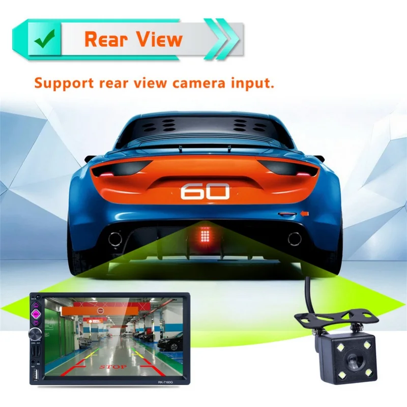 Автомобильный GPS навигатор HD 7 дюймов 178*100 мм 2 Din автомобильный стерео Bluetooth