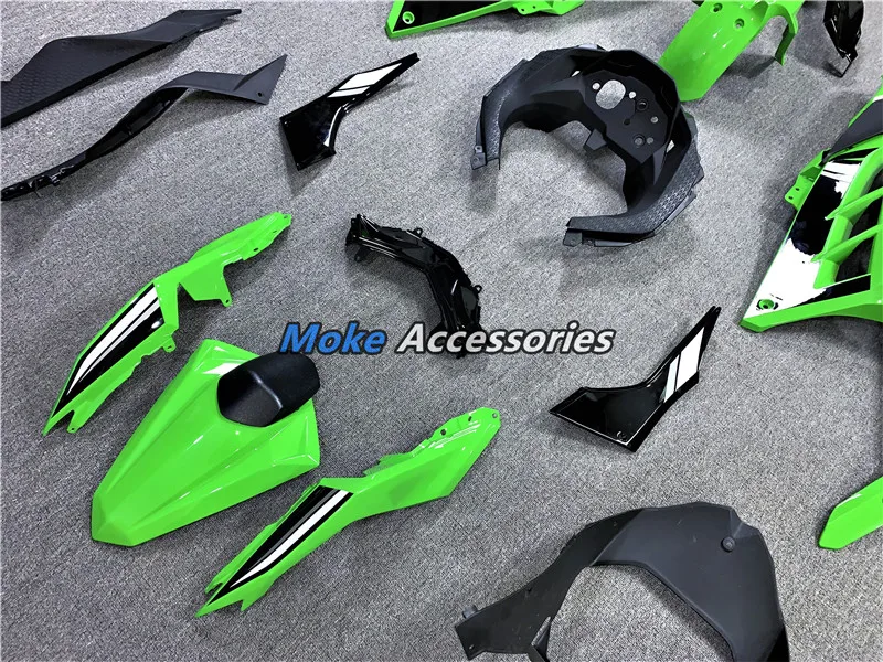 

Motorcycle Fairings Kit Fit For Ninja300 Ex300 2013 2014 2015 2016 2017 2018 Bodywork Set ABS Injection NEW Green Black