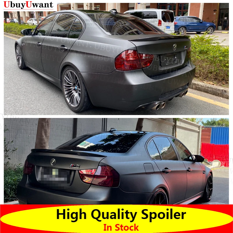 

Спойлер из натурального углеродного волокна для заднего крыла багажника для BMW E90 3 серии 318i 320i 325i 330i 335i P стильные автомобильные аксессуары а...