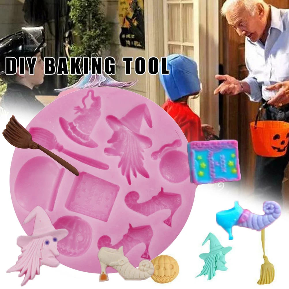 Хэллоуин вечерние силиконовая форма для сахарных изделий украшения торта