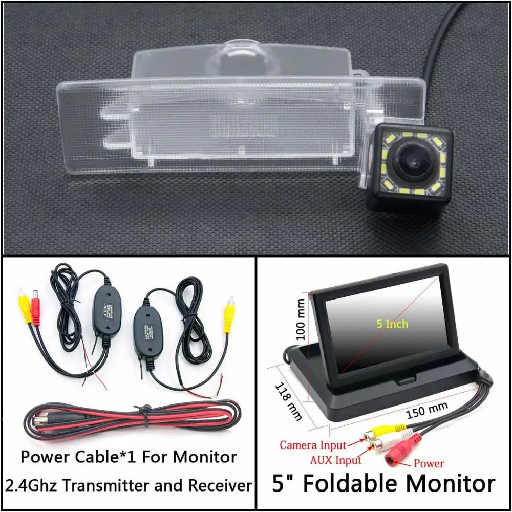 C Wireless 5 inch F 12 Светодиодный фонарь Автомобильная резервная камера заднего вида для KIA kx5 Sportage 4 QL автомобильный монитор парковки ночного видения - Название цвета: C Wireless 5 inch F