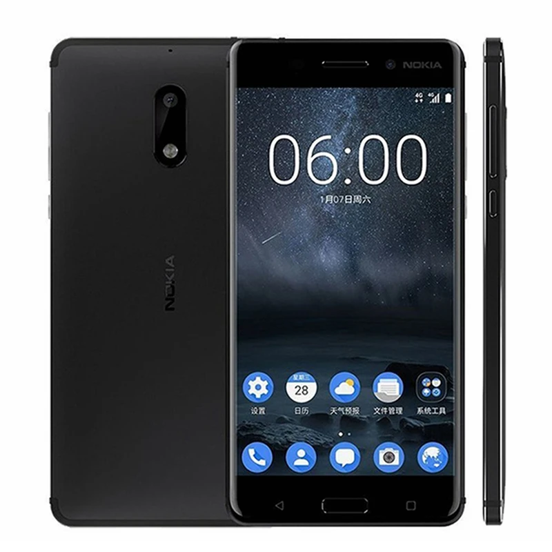 original nokia 6 dual sim android smartphone 4gb ram 64gb rom octa core fingerprint 5 5 1080p 16mp 4g lte unlocked mobile phone free global shipping