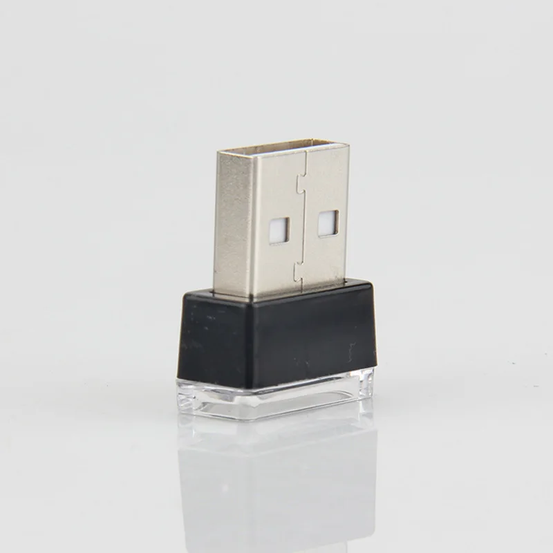 Автомобильный USB светодиодный Атмосфера лампы аварийного освещения декоративные настольные лампы Универсальный PC Портативный Plug and Play белый/лед-синий/розовый/синий/фиолетовый