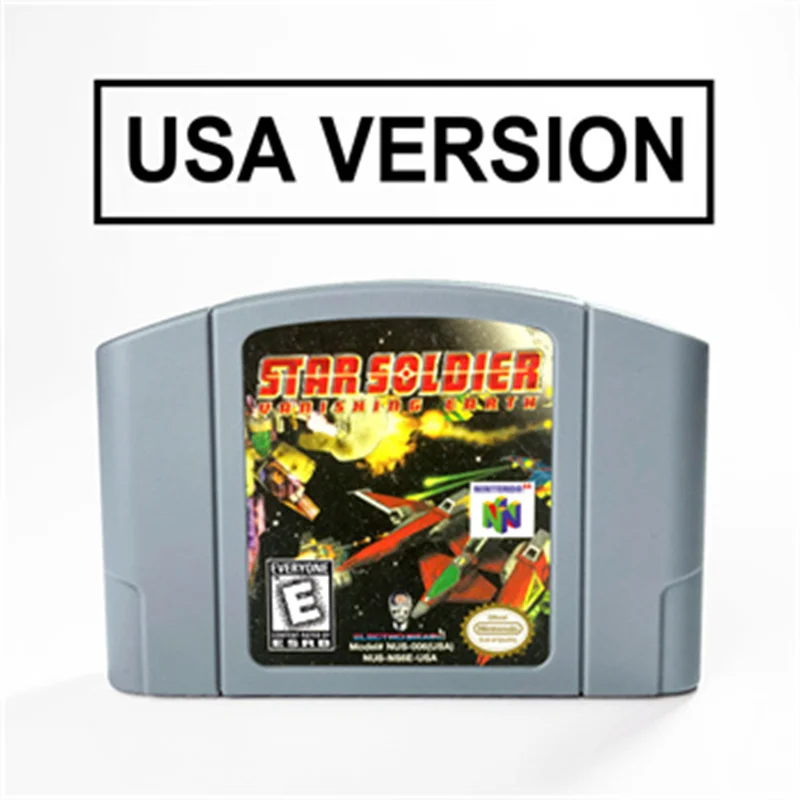 

Star Soldier Vanishing Earth For 64 Bit Game Cartridge USA Version NTSC Format
