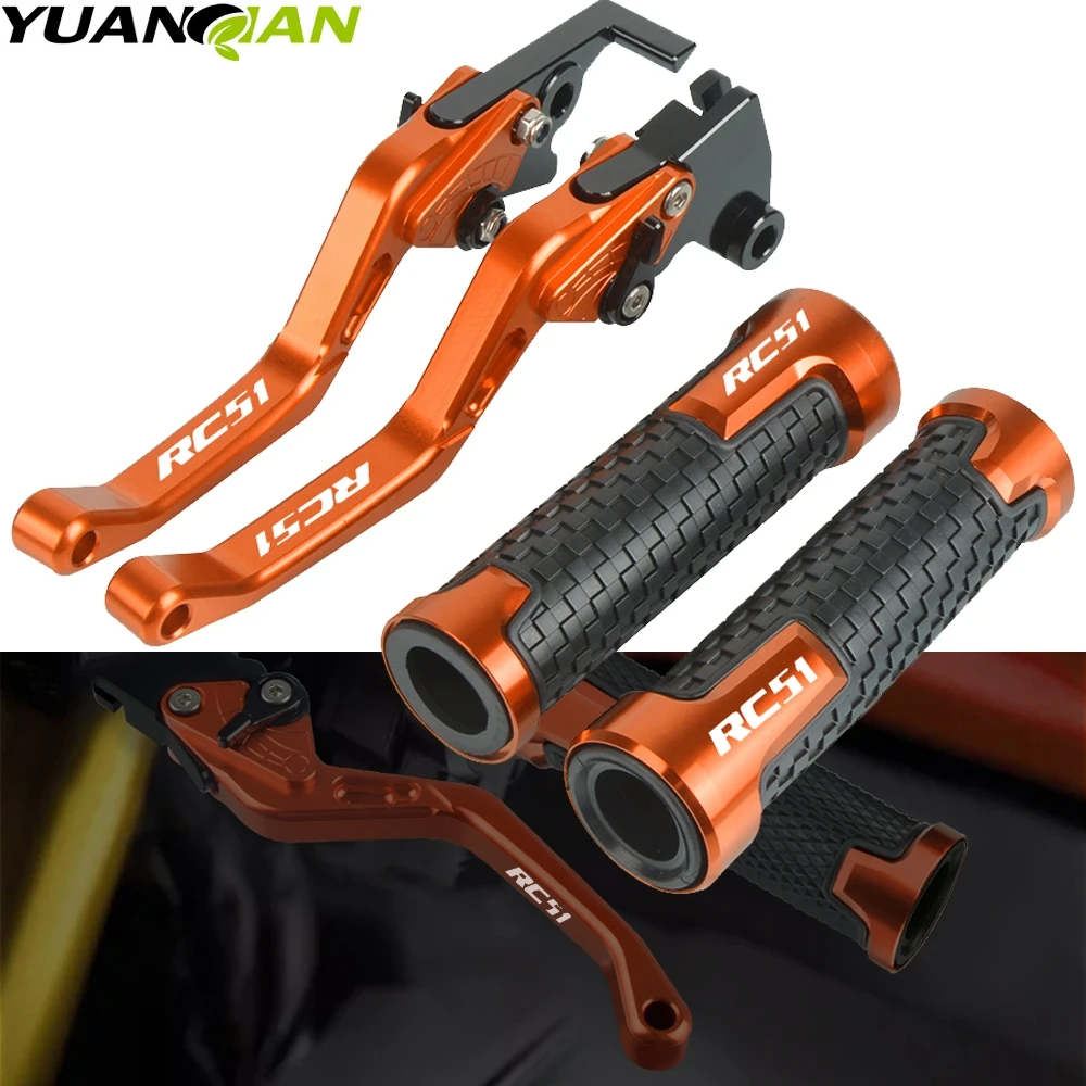 

For HONDA RC51/RVT1000SP-1/SP-2 RC 51 2000-2006 2005 CNC Motorcycle Accessories Brake Clutch Levers Handlebar Hand Grips ends