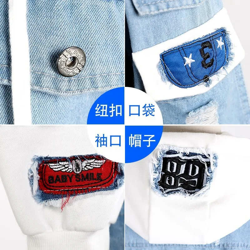 Men's Denim Jacket Streetwear Hip Hop Men Hooded Jean Jackets Coat Male Casual Loose Outerwear 2021 Spring Fashion Slim Fit |