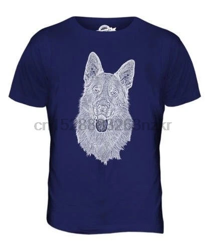 Мужская футболка с принтом немецкой овчарки отличный подарок любимая собака