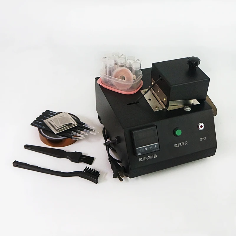 LY-M700 BGA reballing machine rework station 29pcs heated stencils kit with solder balls ESD tweezer brush Insulating tape
LY-M700 BGA reballing machine rework station 29pcs heated stencils kit with solder balls ESD tweezer brush Insulating tape