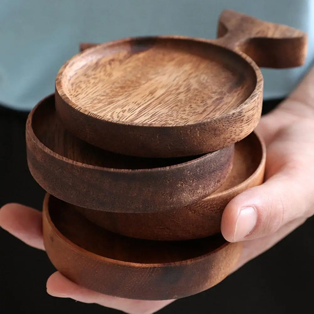 Деревянная тарелка для соуса японская ужина прямоугольник поднос сервировки