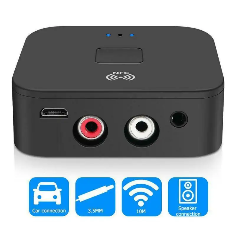 

Беспроводной Bluetooth-совместимый аудиоприемник 5,0 4,2 AptX LL RCA NFC 3,5 мм разъем Aux аудиоадаптер для автомобиля Компьютер провод динамик