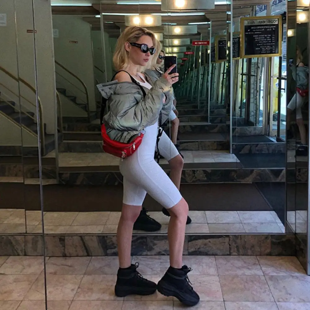 Зимняя Светоотражающая Женская куртка 2020 повседневные спортивные короткие